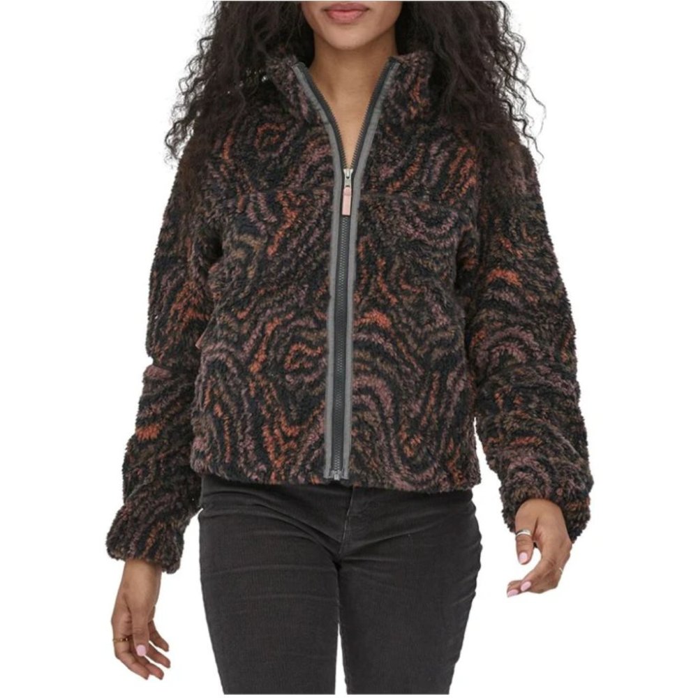Patagonia Lunar Dusk Jacket Oak Waves: Ink Black, Size XL